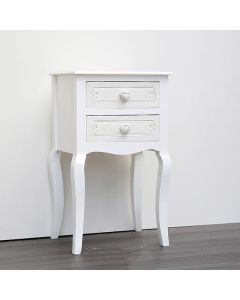 ΚΟΜΟΔΙΝΟ ΞΥΛΙΝΟ ΛΕΥΚΟ  40x32x67.5cm Eurolamp 750-35517