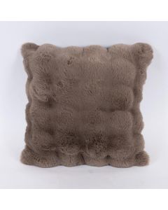 ΜΑΞΙΛΑΡΙ, ΓΚΡΙ ΚΑΦΕ ΓΟΥΝΙΝΟ ΜΕ ΚΥΨΕΛΕΣ, 45x45cm Eurolamp 600-46039