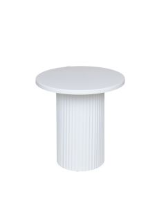 ΤΡΑΠΕΖΙ BOHΘΗΤΙΚΟ ΜΕΤΑΛΛΟ-ΞΥΛΟ ΛΕΥΚΟ 33.5x33.5x32.5cm Eurolamp 810-00035