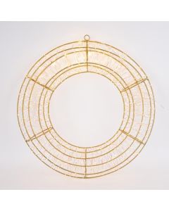 ΣΤΕΦΑΝΙ 58cm, 1200 LED, 31V ΜΕΤΑΣΧΗΜΑΤΙΣΤΗ, TIMER, ΜΠΡΟΝΖΕ ΜΕΤΑΛΛΙΚΟΣ ΣΚΕΛΕΤΟΣ, MΠΡONZE ΧΑΛΚΙΝΟ ΚΑΛΩΔΙΟ, ΘΕΡΜΟ ΛΕΥΚΟ LED, ΠΡΟΕΚΤΑΣΗ ΠΑΡΟΧΗΣ 5m, IP44 Eurolamp 600-22534