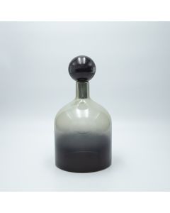 ΚΑΡΑΦΑ ΓΥΑΛΙΝΗ ΛΕΥΚΟ-ΜΑΥΡΟ 29x16cm Eurolamp 819-01269