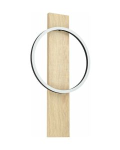 Eglo Boyal Μοντέρνο Φωτιστικό Τοίχου με Ενσωματωμένο LED και Θερμό Λευκό Φως σε Καφέ Χρώμα Καφέ Πλάτους 30cm 99466