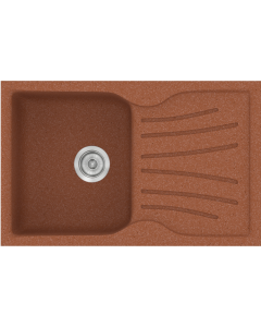 Sanitec Νεροχύτης 327 Classic 78×50 327-20-Granite-Terracota
