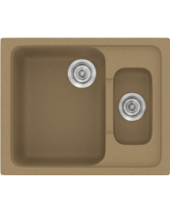 Sanitec Νεροχύτης 330 Classic 62×51 330-16-Metallic-Coffee