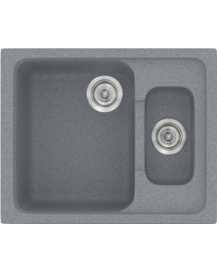 Sanitec Νεροχύτης 330 Classic 62×51 330-17-Metallic-Silver