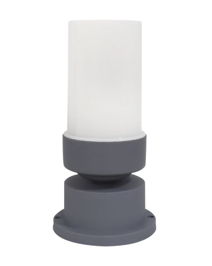 D-06E GREY Δαπέδου/εδάφους H23CM φωτιστικό Ε/27 γκρί Heronia 32-0242