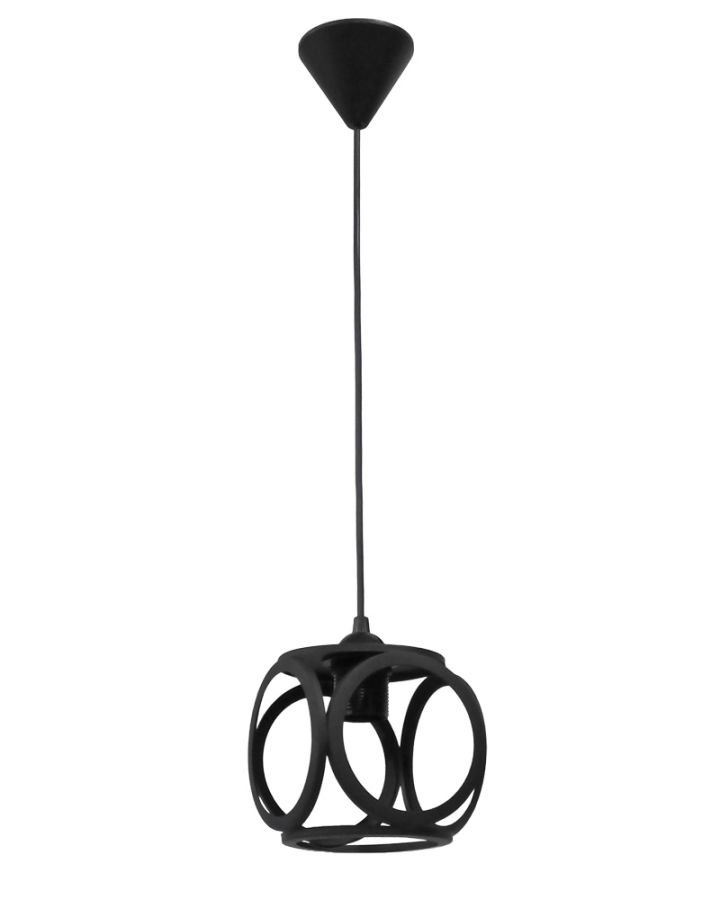 DM-05 1/L BLACK ΚΡΕΜΑΣΤΟ ΚΥΒΟΣ ΜΕ ΚΥΚΛΟΥΣ ΜΕΤΑΛΛΙΚΟ Heronia 34-0382