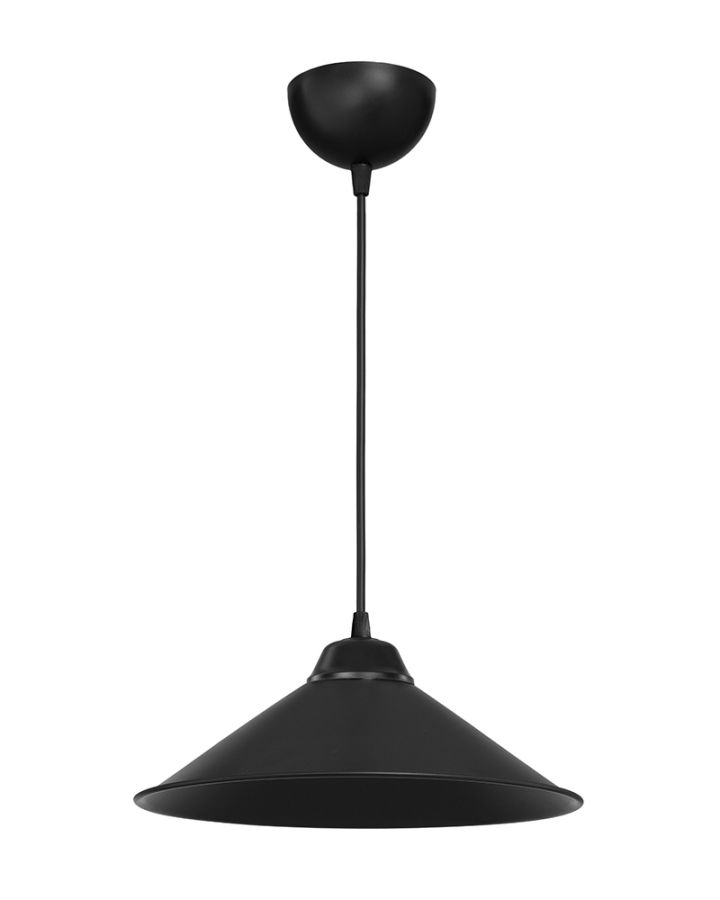 Κρεμαστό φωτιστικό CONOS/30 NEW BLACK 1/L PLASTIC E/27 Heronia 35-0119