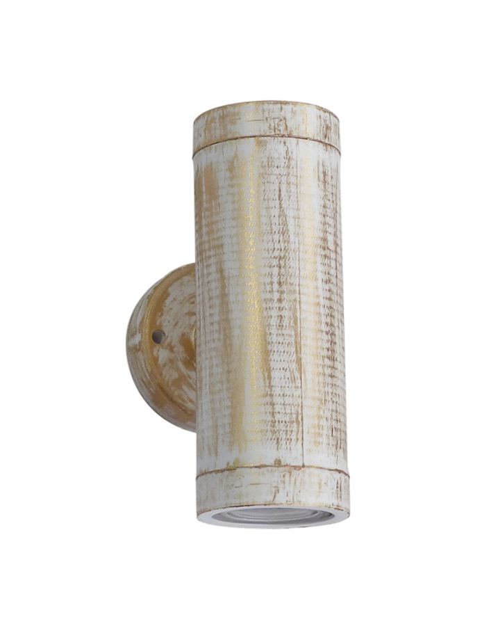 CH-02 WHITE-BRONZE GU10 PLASTIC 2/L UP-DOWN ΣΠΟΤ Heronia 42-0131