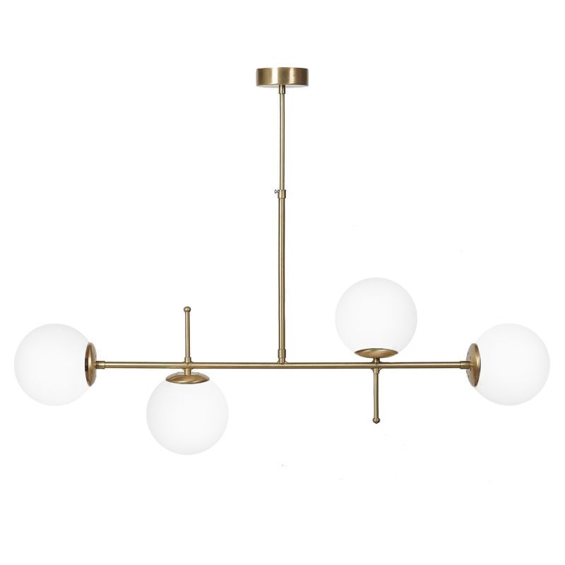LUNA 4/L RAGA GOLD MAT-WHITE ΠΟΛΥΦΩΤΟ ΟΡΟΦΗΣ Heronia 01-0423