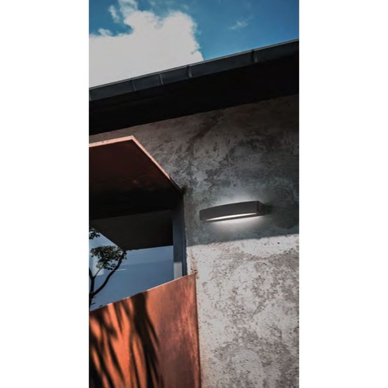 Απλίκα Επίτοιχη IP54 Ανθυγρή Led 12w 371 lm 3000K  Λευκό Αλουμίνιο Viokef Rio 4223300