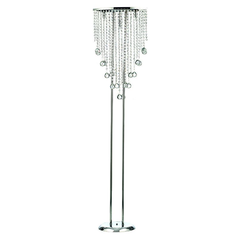 InLight Επιδαπέδιο φωτιστικό από χρώμιο μέταλλο και διάφανα κρύσταλλα 3XG9 D:170cm 45334
