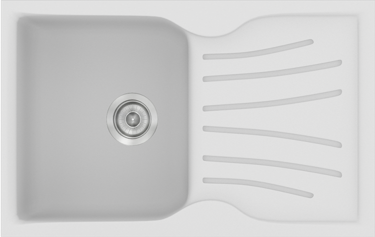Sanitec Νεροχύτης 327 Classic 78×50 327-00-White