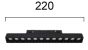 Linear  Antiglare L:220 Magnetic (ON-OFF) Viokef 4244402S