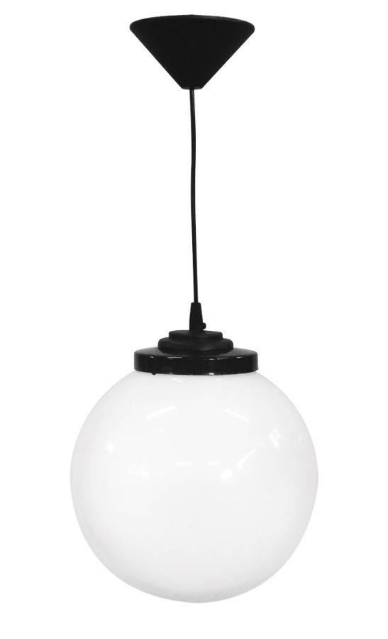 Φωτιστικό Κρεμαστό LP-100K Φ30 1L BLACK Heronia 11-0094