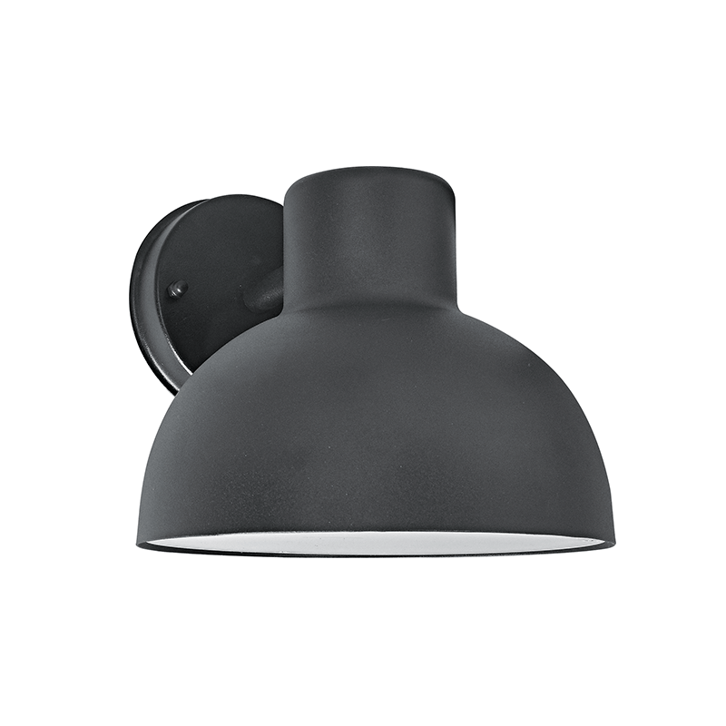 ΜΑΥΡΟ ΕΠΙΤΟΙΧΟ ΦΩΤΙΣΤΙΚΟ BERO 1XE27 MAX.10W LED IP44 ΜΕ ΟΠΑΛ PC ΚΑΛΥΜΜΑ ACA BERO1WBK
