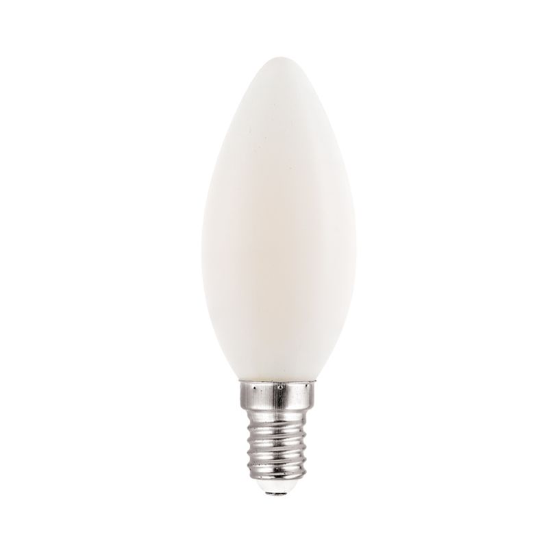 LED FILAMENT E14 CANDLE FROSTY 4W 4000K 230V AC 400LM RA80 ACA DECO4NWFR
