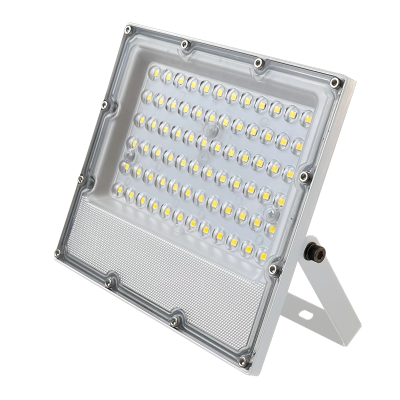 LED WHITE SMD FLOOD LUMINAIRE IP65 20W 4000K 2400Lm 100-277V AC RA80 IK08 5YRS BREATHING VALUE ACA J2040W