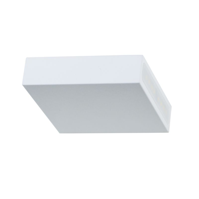 ACA L36310100B  Απλίκα Τετράγωνη 10*10 Edge Shelf 4watt Led 3000K Μέταλλο Λευκό  Ματ 