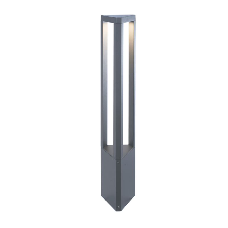 LED HP POST LUMINAIRE 8W 420LM 45° 230V AC 3.000K DARK GREY CRI80 IP65 30.000HRS ACA LG1223G-650