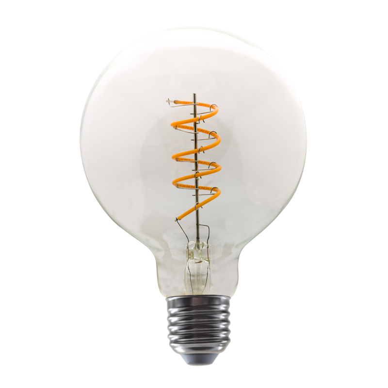 LED FILAMENT E27 DIM G95 SPIRAL 4W 1800K 230V AC 300LM RA80 ACA PALA954WWSDIM