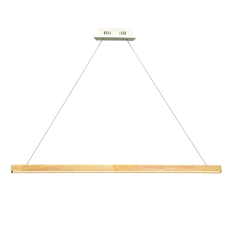 ΚΡΕΜΑΣΤΟ Φ/Σ LED 13W 3000K 1300LM CANELA ΞΥΛΟ+ΛΕΥΚΟ ΜΕΤ/ΚΟ 83,5X8XH100CM ACA TNK299LED13P