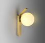 SE21-GM-15 KELIA WALL LAMP BRASS AND OPAL E14 12x15x22cm IP20 220V 2 YEARS WARRANTY Ε2 HOMELIGHTING 77-50647