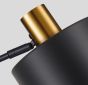 SE21-GM-16-MS1 GOLD MATT WALL LAMP BLACK METAL SHADE+ HOMELIGHTING 77-8307