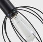 SE21-BL-16-GR2 ADEPT BLACK WALL LAMP BLACK METAL GRID+ HOMELIGHTING 77-8315