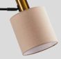 SE21-GM-39-SH3 ADEPT FLOOR LAMP Gold Matt and Black Metal Floor Lamp Brown Shade+ HOMELIGHTING 77-8347