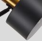 SE21-GM-39-MS1 ADEPT FLOOR LAMP Gold Matt and Black Metal Floor Lamp Black Metal Shade+ HOMELIGHTING 77-8350