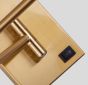 SE21-GM-52-MS2 ADEPT WALL LAMP Gold Matt Wall lamp with Switcher and Black Metal Shade+ HOMELIGHTING 77-8367