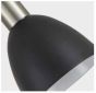 SE21-NM-52-MS2 ADEPT WALL LAMP Nickel Matt Wall lamp with Switcher and Black Metal Shade+ HOMELIGHTING 77-8376