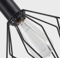 SE21-BL-52-GR1 ADEPT WALL LAMP Black Wall Lamp with Switcher and Black Metal Grid+ HOMELIGHTING 77-8381