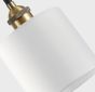 SE21-BR-10-SH1 MAGNUM BRONZE White Shade Pendant+ HOMELIGHTING 77-8725