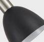 SE21-NM-4-BL3-MS12 ADEPT FLEX Nickel Matt Pendant Black Metal Shade+ HOMELIGHTING 77-8929