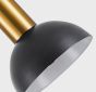 SE21-GM-4-3BL-MS123 ADEPT FLEX Gold Matt Pendant Black Metal Shade+ HOMELIGHTING 77-8940