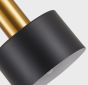 SE21-GM-4-5BL-MS123 ADEPT FLEX Gold Matt Pendant Black Metal Shade+ HOMELIGHTING 77-8941