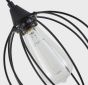 SE21-BL-B10-3BL-GR12  ADEPT FLEX Black Metal Grid Pendant+ HOMELIGHTING 77-8950