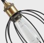 SE21-BR-10-5BL-GR12 MAGNUM FLEX Bronze Metal Pendant Black Metal Grid+ HOMELIGHTING 77-8966
