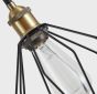 SE21-BR-10-5BL-GR12 MAGNUM FLEX Bronze Metal Pendant Black Metal Grid+ HOMELIGHTING 77-8966