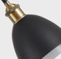 SE21-BR-10-4BL-MS123 MAGNUM FLEX Bronze Metal Pendant Black Metal Shade+ HOMELIGHTING 77-8972