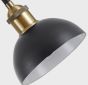 SE21-BR-10-4BL-MS123 MAGNUM FLEX Bronze Metal Pendant Black Metal Shade+ HOMELIGHTING 77-8972