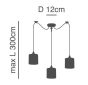 SE21-BL-B10-BL3-SH3 ADEPT PENDANT Brown Shaade Pendant+ HOMELIGHTING 77-9017