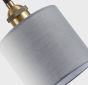 SE21-BR-10-6BL-SH123 MAGNUM FLEX White, Grey, Brown Shade Pendant+ HOMELIGHTING 77-9031