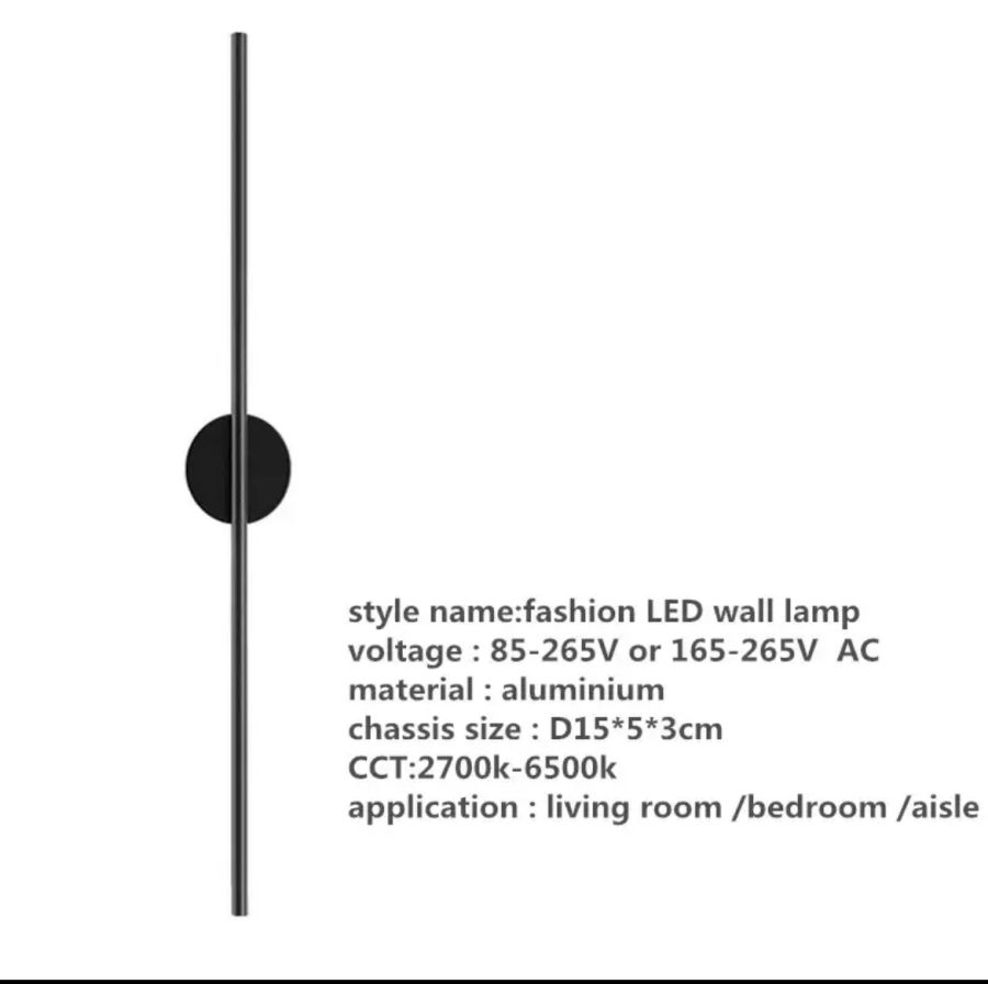 SE LED 80 VIOLA BLACK WALL LAMP 12W 3CCT WITH MEMORY 2 YEARS WARRANTY Δ1 HOMELIGHTING 77-50482