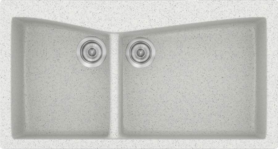 Sanitec Νεροχύτης 326 Classic 93×51 326-01-Granite-White