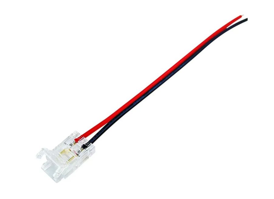 SE21-CP-LST CONNECTOR POWER FOR LED STRIPS 10MM WITH CABLE 15CM HOMELIGHTING 77-50672