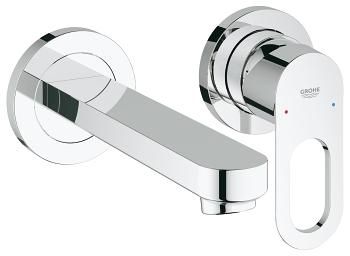 Μπαταρία Νιπτήρος Επίτοιχη 2 οπών Grohe Bauloop 20289 
