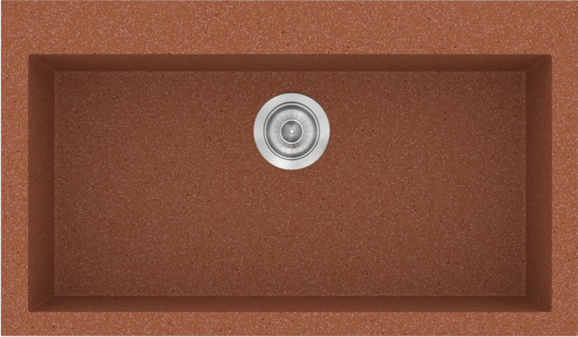 Sanitec Νεροχύτης 333 Classic 79×50 333-20-Granite-Terracota
